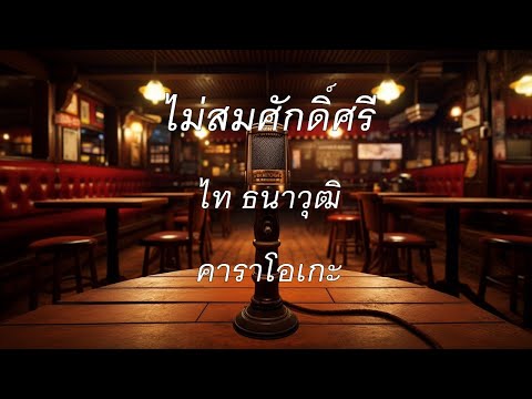 ไม่สมศักดิ์ศรี - ไท ธนาวุฒิ : คาราโอเกะ @karaoke_station2023