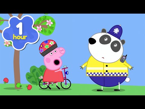 Police Safety Lesson 👮‍♂️🚨 Peppa Pig Full Episodes | 1 Hour of Kids Cartoons