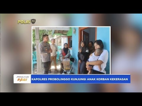 KAPOLRES PROBOLINGGO KUNJUNGI ANAK KORBAN KEKERASAN