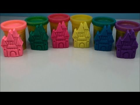 Play doh Sparkle Compound Ideas with Castle Princess Molds Baby Theme Molds Creative Fun for Kids Video