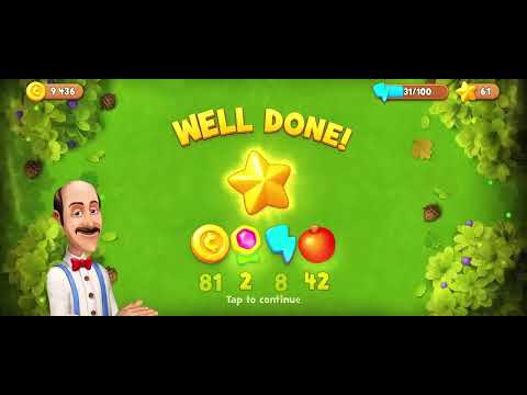 Gardenscapes. Level 70-74. Walkthrough of gameplay in the garden.