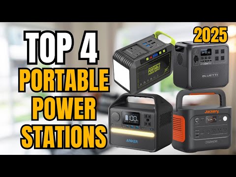 ⚡ Top 4 Portable Power Stations 2025 🔋 Best for Camping, Travel & Home Backup!