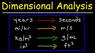 Dimensional Analysis