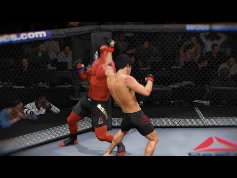 Bruce Lee vs. John Rambo (EA Sports UFC 2) - Crazy UFC 👊🤪