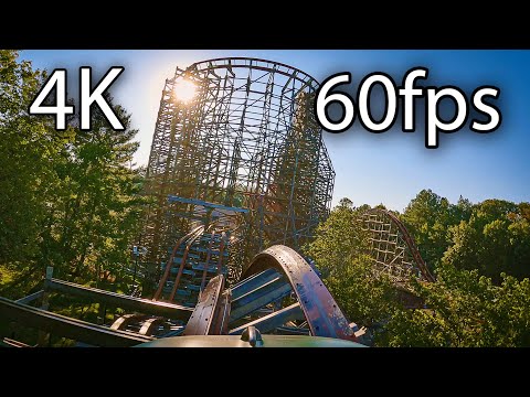 Front row point of view footage of Twisted Timbers