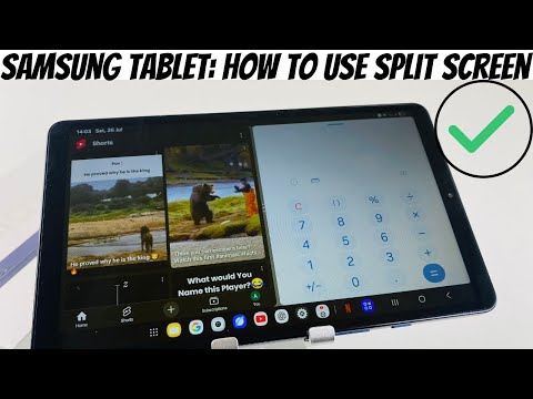 Samsung Tablet  - How To Use Split Screen - Step By Step