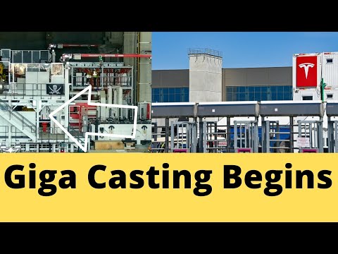 Tesla Giga Berlin Inserted a Press Mold Tool, Test Casting Shortly