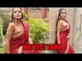 Param Sundari Bhojpuri Sensation Monalisa S Hottest Look In Red Saree Will Make You Feel The Heat