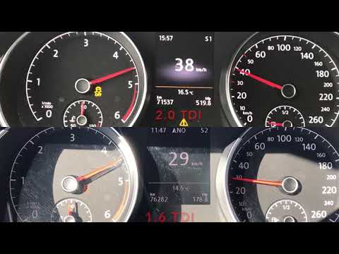 Golf7 1.6 TDI Stage1 By TopTuning Treviso Vs Golf7 2.0 TDI Stock 150cv