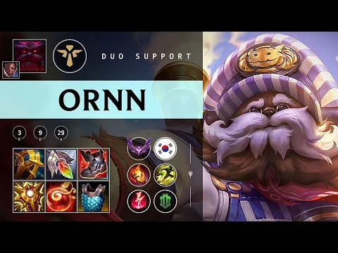Ornn Support vs Nautilus - KR Master Patch 25.22