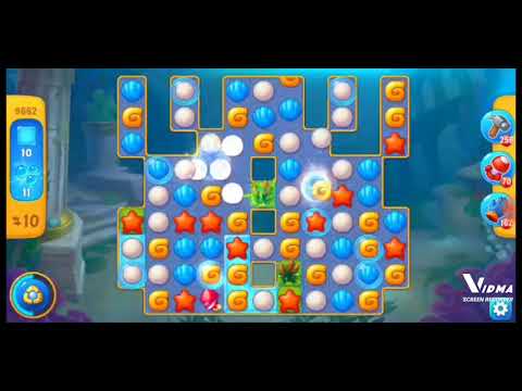 Fishdom. 9662 level no boosters and diamonds. 16 moves (❌ no lightning)