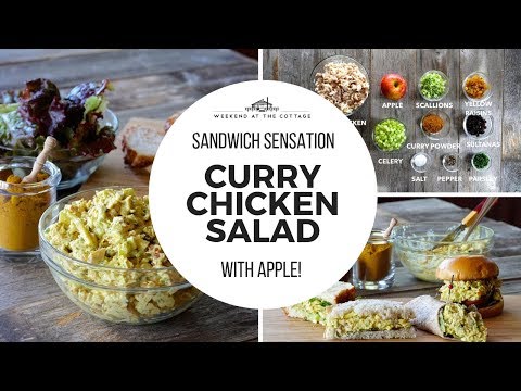 The best CURRY CHICKEN SALAD with Apple!!!!