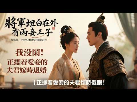 將軍坦白在外有兩妾三子，我質問他：&ldquo;嫡子未有，庶子先生？&rdquo;他滿臉挑釁，我沒鬧，平靜吩咐抬走嫁粧退婚，正摟着愛妾的夫君頓時傻眼！#爽文 #有声小说 #古风 #情感