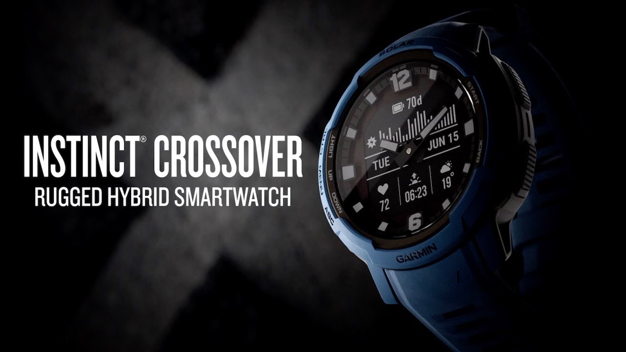 Garmin | Instinct Crossover | Rugged hybrid smartwatch - YouTube