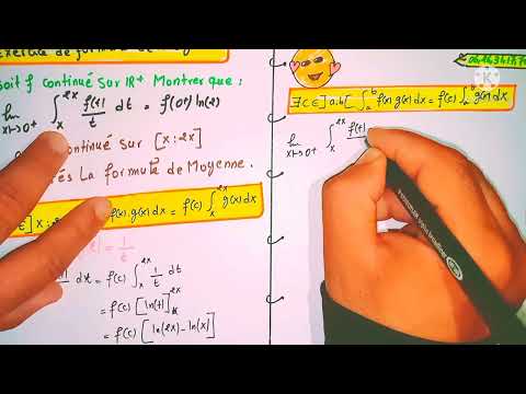 intégrale simple formule de moyenne analyse 2 2 Exemples très connus