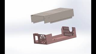 Power Supply Chassis, Sheet Metal Assembly, Solidworks