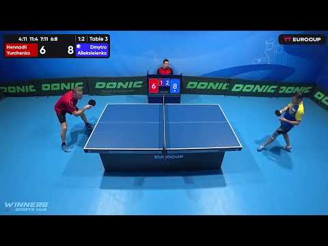 12:00 Hennadii Yurchenko 1-3 Dmytro Alieksieienko 22.04.2023 TT Euro.Cup Ukraine Master . Table 3