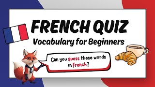 Beginner's French Vocabulary Quiz: Test Your French