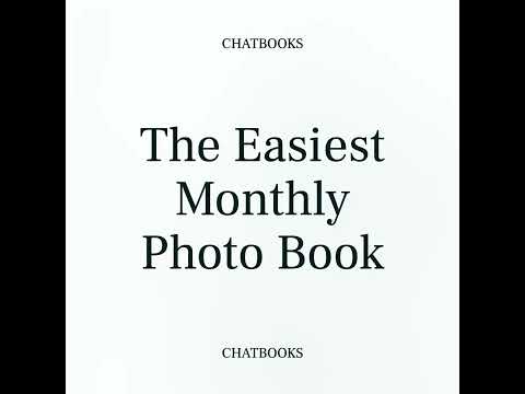 The Easiest Monthly Photo Book