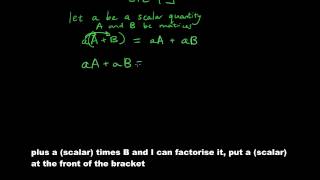 Matrices lesson 3 - Scalar multiplication, solving simple equations