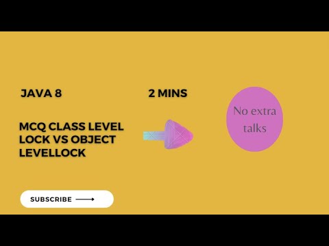 Java Programming Interview Questions Class Level Locks Vs Object Level Locks