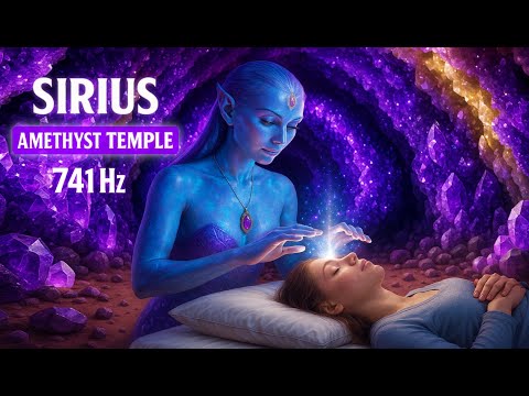 Sirius Amethyst Temple | 741 Hz Sacred Healing Codes to Clear Spells, Evil Eye & Negative Energy
