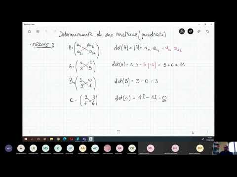 Matematica Determinanti 1 27Ott 2H