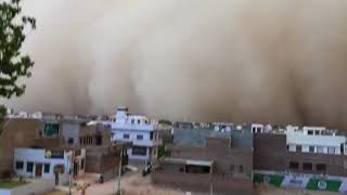 preview picture of video 'Bikaner dust storm'