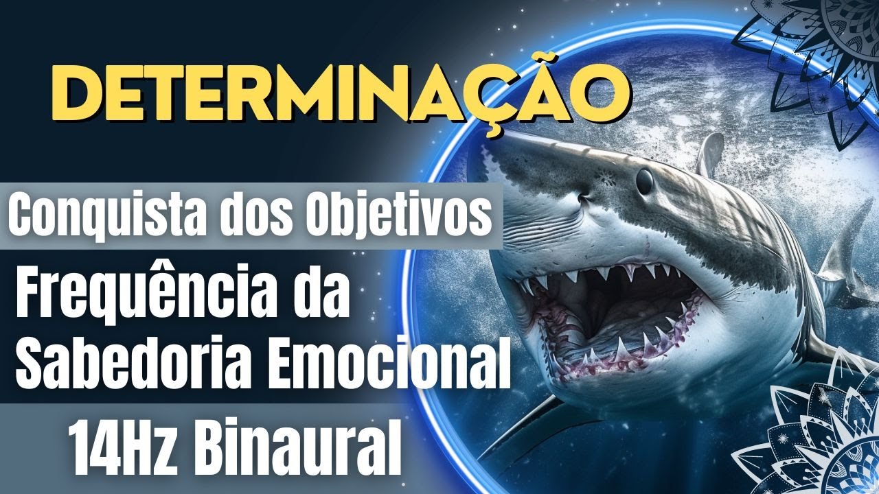 Arquétipo do Tubarão, Determinação, Foco e Autoconfiança com Solfeggio 14Hz Binaural