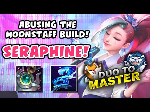 Abusing Moonstaff on Seraphine! Duo to Master - Vicksy | League of Legends