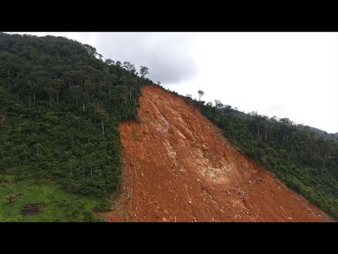 Aerial images show scale of Sierra Leone mudslide