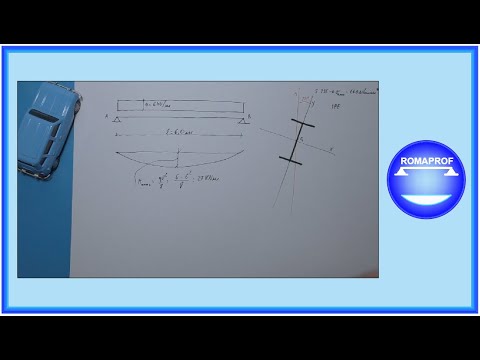 FLESSIONE DEVIATA: PROGETTO TRAVE IN ACCIAIO - Es. n° 7 - (533)
