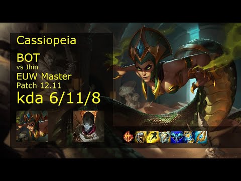 Rank 1 EUW Cassiopeia Bot: Cassiopeia vs Jhin