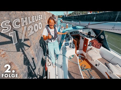 Schleuse 1 von über 200 😰 - Zwei Frauen auf den Flüssen durch Europa | TAG 2