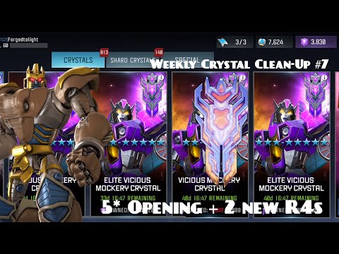 Weekly Crystal Clean-Up #7 {5* Crystal Opening + Dinobot Rank-Up} [Transformers: Forged to Fight}