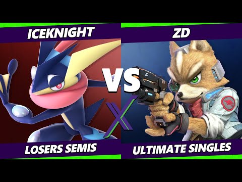 S@X 468 Losers Semis - ZD (Fox) Vs. IceKnight (Greninja) Smash Ultimate - SSBU