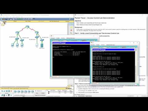 Cisco RnS - Lab 9.1.1.6 Packet Tracer - ACL Demonstration