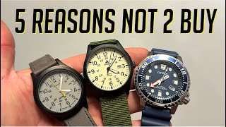 5 Reasons NOT to Buy a Quartz Watch !