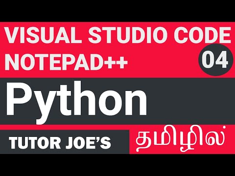 Learn Run Python Using Visual Studio Code or Notepad | Python Tutorial ...