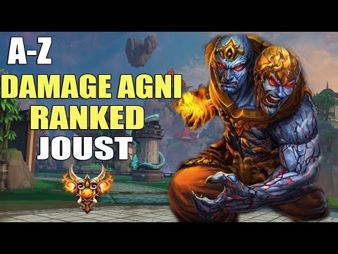 SMITE A-Z Ranked Joust 3v3 | Agni Damage Build!