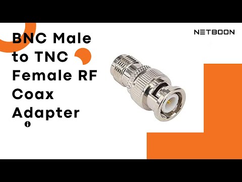 NETBOON BNC Male to TNC Female RF Coax Adapter