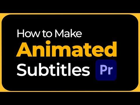 One-Click Animated Subtitles in Premiere Pro | Fast & Easy Tutorial