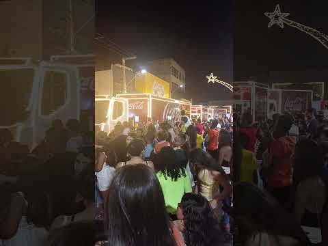 CAMINHÕES DA COCA COLA NA ABERTURA DO NATAL EM SERRA TALHADA - PE