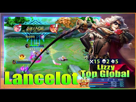 Masked Knight Lancelot Savage! Top Global Lancelot by Lizzy ~ Mobile Legends