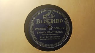 &quot;Broken Heart Blues&quot; by Sonny Boy Williamson with Instrumental Accomp. 1942 (Great Blues Harmonica!)