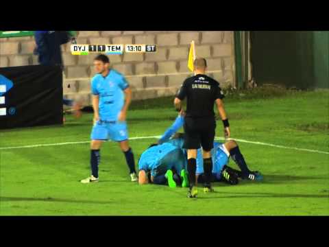 Gol de Peralta. Defensa 1 - Temperley 1. Fecha 10. Primera División 2016.
