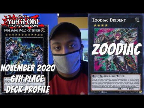 Yugioh November 2020 6th Place Locals Deck Profile - Zoodiac - Joshua Jones