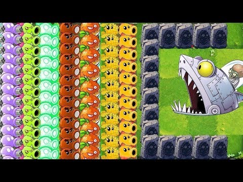 [ Plants vs Zombies 2 ] - TEAM PLANTS POWER UP! vs BIG WAVE BEACH FINAL BOSS!!!