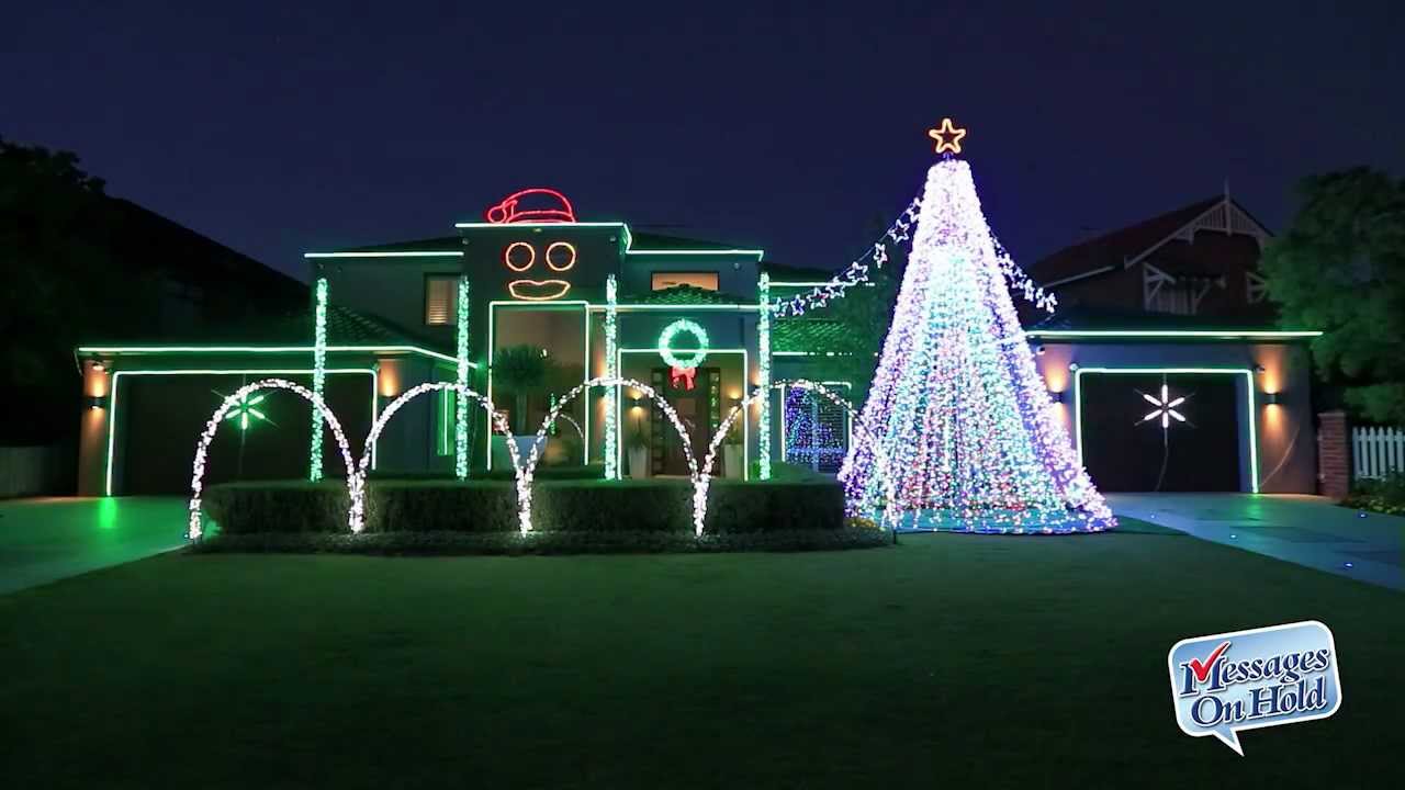 Perth House With Christmas Lights Show Set To Gangnam Style