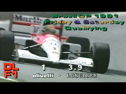 F1 Brazil 1991 - Friday & Saturday Qualifying 🇧🇷